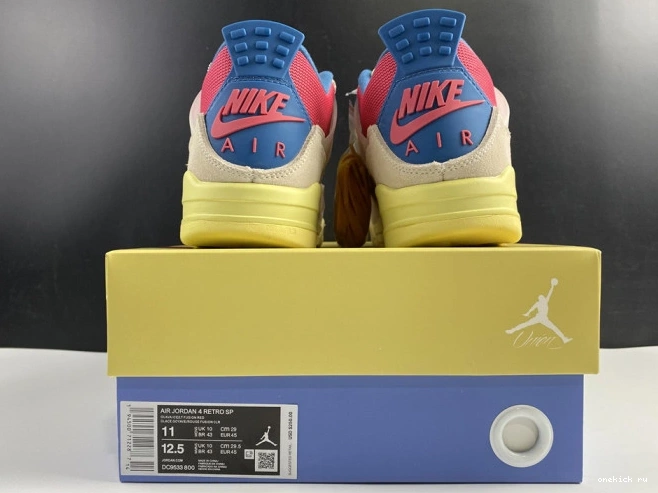 Rep Onekick Jordan 4 Retro Ice DC9533-800 Guava Air Union 0701